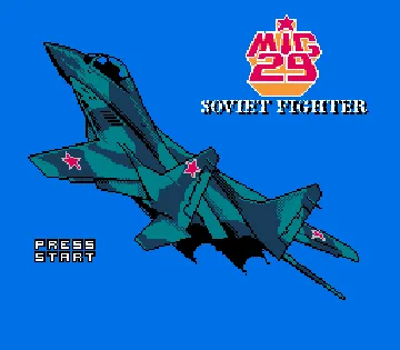 MiG 29 - Soviet Fighter (USA) (Unl) screen shot title